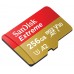 Карта памяти MicroSDXC 256GB C10 UHS-I SanDisk Extreme V30 U3 R190/W130MB/s + SD (SDSQXAV-256G-GN6MA)