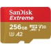 Карта памяти MicroSDXC 256GB C10 UHS-I SanDisk Extreme V30 U3 R190/W130MB/s + SD (SDSQXAV-256G-GN6MA)