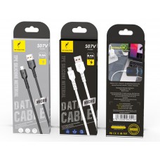 Кабель SkyDolphin S07V TPE High Elastic Line USB-MicroUSB (M/M) 1m Black (SDUSB-000598)