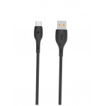 Кабель SkyDolphin S22T Soft Silicone USB-Type-C (M/M) 1m Black (SDUSB-000604)