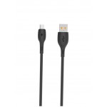 Кабель SkyDolphin S22V Soft Silicone USB-MicroUSB (M/M) 1m Black (SDUSB-000607)