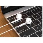 Наушники гарнитура вкладыши проводные Foneng T32 3D music White (T32-E-3DM)
