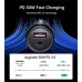 Автомобильное зарядное устройство Choetech 1Type-C 1USB 60W PD3.0 QC3.0 Black (TC0014)