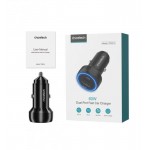 Автомобильное зарядное устройство Choetech 1Type-C 1USB 60W PD3.0 QC3.0 Black (TC0014)