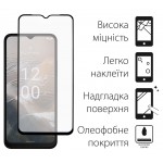 Защитное стекло Dengos для Nokia C32 Black Full Glue (TGFG-306)
