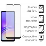 Защитное стекло Dengos для Samsung A05 SM-A055 Black Full Glue (TGFG-330)