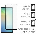 Защитное стекло Dengos для Samsung A06 SM-A065 Black Full Glue (TGFG-365)