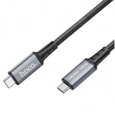 Кабель Hoco US01 Type-C-Type-C 10Gbps 100W 1.2m Black (US0112B)