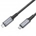 Кабель Hoco US01 Type-C-Type-C 10Gbps 100W 1.2m Black (US0112B)