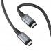 Кабель Hoco US01 Type-C-Type-C 10Gbps 100W 1.2m Black (US0112B)