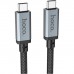 Кабель Hoco US05 Type-C-Type-C 40Gbps USB4 100W 2m Black (US052B)