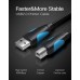 Кабель USB-Type-B 2.0 Vention Print 5m Black (VAS-A16-B500)