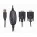 Кабель Viewcon USB-COM (M/M) 9+25pin 1.4m Black (VE591)