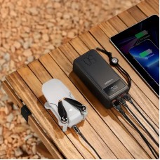УМБ VEGER Built-in LED Flash 56000mAh 202W 3.7V 3USB 3Type-C Black (VG-W5001C)