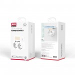 Сетевое зарядное устройство XO WL09 2 розетки 4000W 2USB 2.4A 12W White (WL09.white)