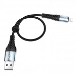 Кабель Hoco X38 USB-Lightning 0.25м Black (X38LB0.25)