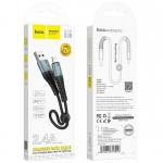 Кабель Hoco X38 USB-Lightning 0.25м Black (X38LB0.25)