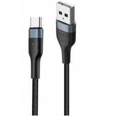 Кабель Foneng X51 1M Spiral Braided Cable USB-Type-C 3A 1m Black (X51-CA-TC)