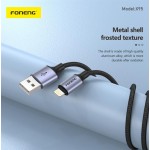 Кабель Foneng X95 Metal Head Braided 3A USB-Lightning 1.2m Black (X95-CA-IP)