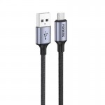 Кабель Foneng X95 Metal Head Braided Cable USB-Type-C 3A 1.2m Black (X95-CA-TC)
