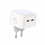 Сетевое зарядное устройство XO L102 2Type-C PD 35W 3A QC3.0 White (XO-L102i-WH) + кабель USB-Lightning