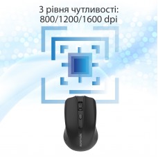 Мышь Wireless Promate clix-8.black