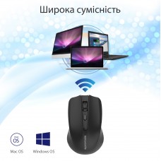 Мышь Wireless Promate clix-8.black