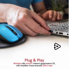 Мышь Wireless Promate Contour Blue