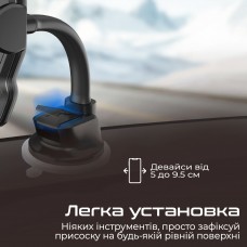 Автодержатель Promate DashMount Black