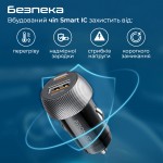 Автомобильное зарядное устройство Promate DriveGear-PD33 1USB 1Type-C 3A 33W Black