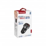 Автомобильное зарядное устройство Promate DriveGear-PD33 1USB 1Type-C 3A 33W Black
