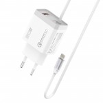 Сетевое зарядное устройство Promate iCharge-PDQC3 20W 1USB 3A White