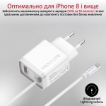 Сетевое зарядное устройство Promate iCharge-PDQC3 20W 1USB 3A White