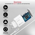 Сетевое зарядное устройство Promate iCharge-PDQC3 20W 1USB 3A White