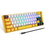 Клавиатура Wireless Motospeed BK67 Longhua Blue Yellow (mtbk67ymb)