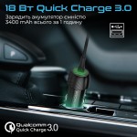Автомобильное зарядное устройство Promate PowerDrive-33PDCi 1USB 33W 3.5A Black