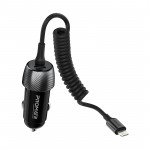 Автомобильное зарядное устройство Promate PowerDrive-33PDI 1Type-C 3.5A 33W Black