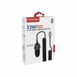 Автомобильное зарядное устройство Promate PowerDrive-33PDI 1Type-C 3.5A 33W Black