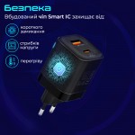 Сетевое зарядное устройство Promate PowerPort-25AC 25W 1Type-C 1USB 3A Black