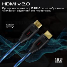 Кабель Promate ProLink HDMI-HDMI v.2.0 (M/M) 1.5m Black (prolink4k60-150)