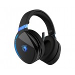 Наушники гарнитура накладные Bluetooth Sades SA-201 Warden I Black/Blue (sa201bkb)