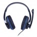 Наушники гарнитура накладные проводные Sades SA-701 Black/Blue (sa701blj)