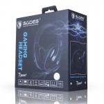 Наушники гарнитура накладные проводные Sades SA-701 Black/Blue (sa701blj)