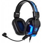 Наушники гарнитура накладные проводные Sades SA-702 Element Black/Blue (sa702bl)