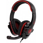 Наушники гарнитура накладные проводные Sades SA-708GT Black/Red (sa708brj)
