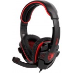 Наушники гарнитура накладные проводные Sades SA-708GT Black/Red (sa708brj)
