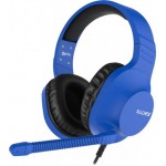 Наушники гарнитура накладные проводные Sades SA-721 Spirits Blue (sa721blj)