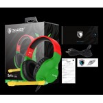 Наушники гарнитура накладные проводные Sades SA-721 Spirits Rasta (sa721rsj)