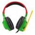 Наушники гарнитура накладные проводные Sades SA-721 Spirits Rasta (sa721rsj)