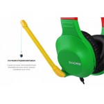 Наушники гарнитура накладные проводные Sades SA-721 Spirits Rasta (sa721rsj)